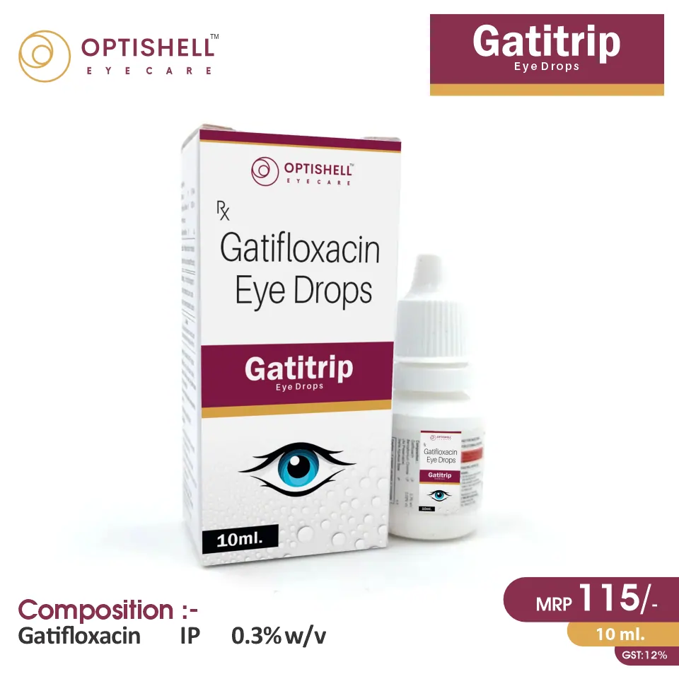 Gatifloxacin (0.3% w/v) Eye Drops at the best price in PCD Pharma Franchise for Antibiotic, Eye Infection Treatment.